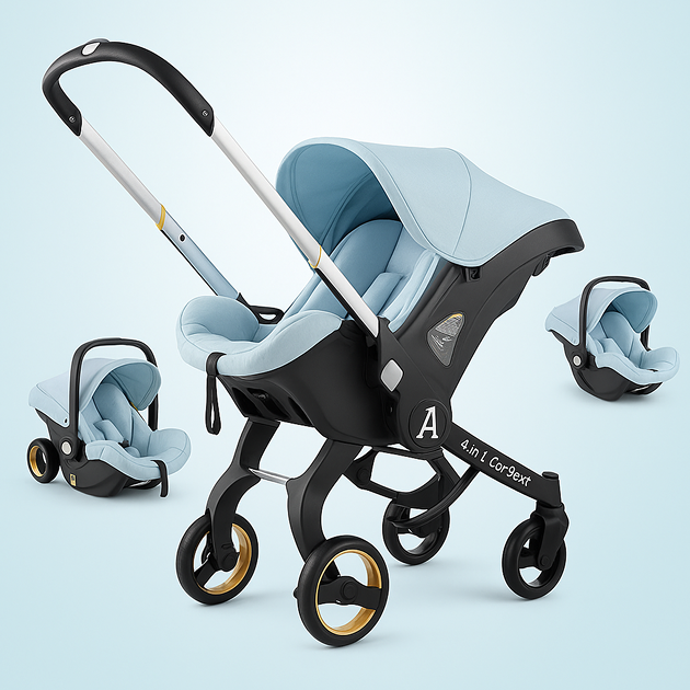 thumbnail image 2 of Evenflo® Company, Inc Shyft Intuiti Stroller With Green & Gentle Fabric 2 of 9