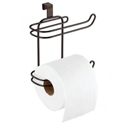 mDesign Toilet Paper Roll Holder for Bathroom Storage, Over the Tank ... mDesign Toilet Paper Roll Holder for Bathroom Storage, Over the Tank ...