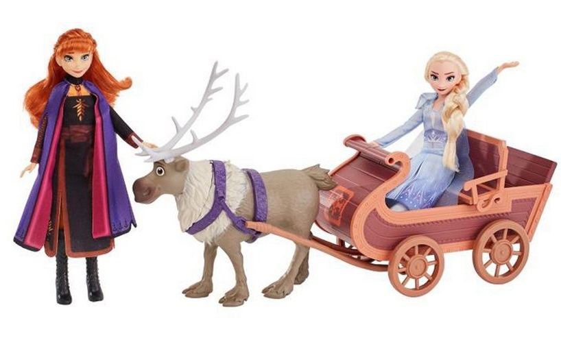 frozen doll set with sleigh