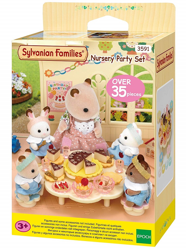 sylvanian families nursery party set