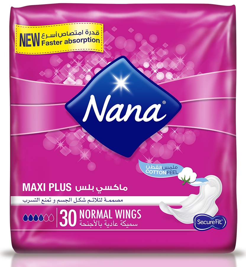 Nana Pads Extra Thick Normal Wings 30's  (6251001290509)