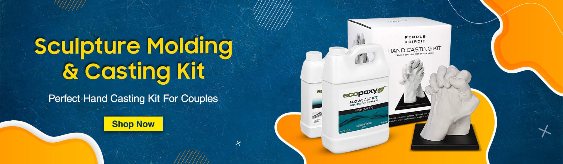 Sculpture Molding and Casting Kit - Pefect Hand Casting Kit For Couples